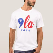 Comma La Kamala Harris 2024 grappige verkiezing T-shirt (Voorkant)