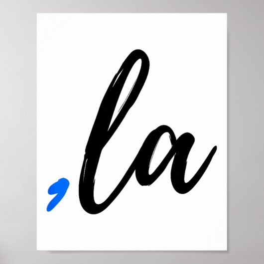 Comma La - Kamala Harris 2024 Mevrouw President St Poster (Voorkant)