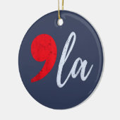 Comma La Kamala Harris 2024 President Grappig Keramisch Ornament (Links)