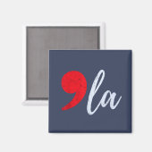 Comma La Kamala Harris 2024 President Grappig Magneet (Voorkant / Achterkant)