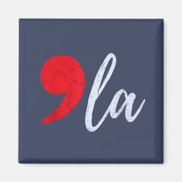 Comma La Kamala Harris 2024 President Grappig Magneet