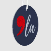 Comma La Kamala Harris 2024 President Grappig Ornament (voorkant)