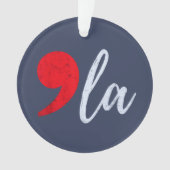 Comma La Kamala Harris 2024 President Grappig Ornament (voorkant)