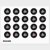 Comma La Kamala Harris 2024 voor President Ronde Sticker (Vel)