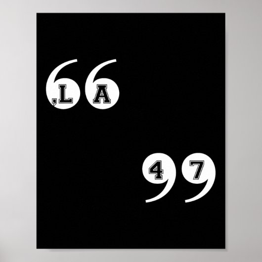 Comma La Kamala Harris 47 Poster (Voorkant)