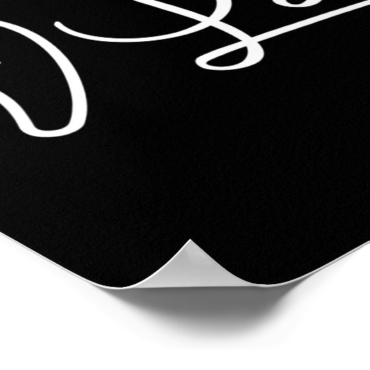 Comma La Kamala Harris 47 Vrouwelijk script voor v Poster (Hoek)