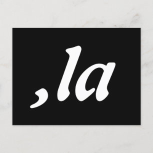 Comma La Kamala Harris - aangepast tekstontwerp Briefkaart