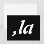 Comma La Kamala Harris - aangepast tekstontwerp Briefkaart (Voorkant / Achterkant)