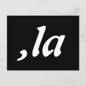 Comma La Kamala Harris - aangepast tekstontwerp Briefkaart (Voorkant)