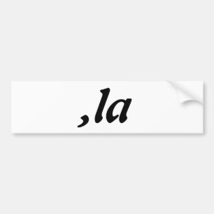 Comma La Kamala Harris - aangepast tekstontwerp Bumpersticker
