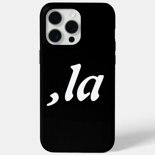 Comma La Kamala Harris - aangepast tekstontwerp Case-Mate iPhone Case (Achterkant)