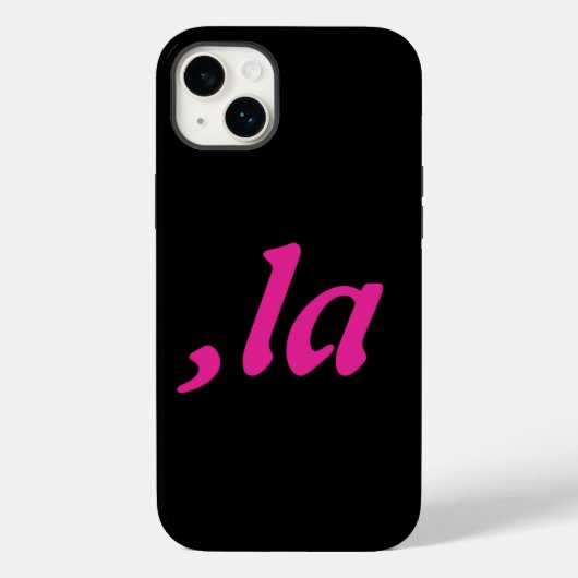 Comma La Kamala Harris - aangepast tekstontwerp Case-Mate iPhone Case (Achterkant)