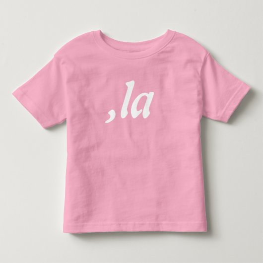 Comma La Kamala Harris - aangepast tekstontwerp Kinder Shirts (Voorkant)