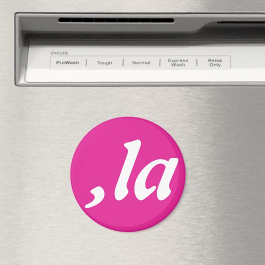 Comma La Kamala Harris - aangepast tekstontwerp Magneet (Insitu (Vaatwasser))