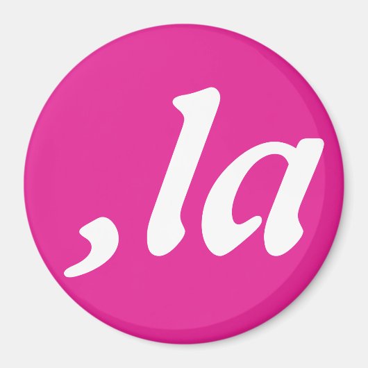 Comma La Kamala Harris - aangepast tekstontwerp Magneet (Voorkant)