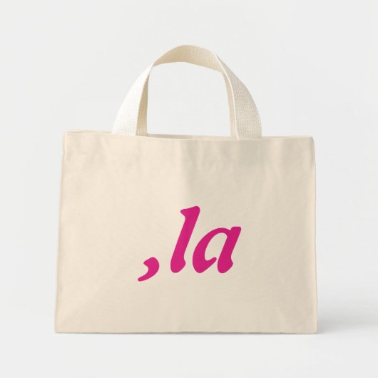 Comma La Kamala Harris - aangepast tekstontwerp Mini Tote Bag (Voorkant)