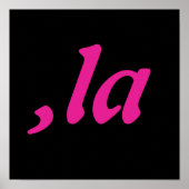 Comma La Kamala Harris - aangepast tekstontwerp Poster (Voorkant)