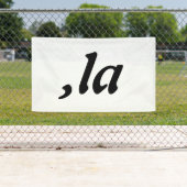 Comma La Kamala Harris - aangepast tekstontwerp Spandoek (Insitu)