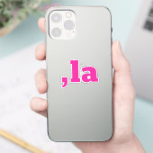 Comma La Kamala Harris - aangepast tekstontwerp Sticker (Telefoon)