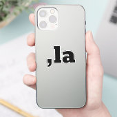 Comma La Kamala Harris - aangepast tekstontwerp Sticker (Telefoon)