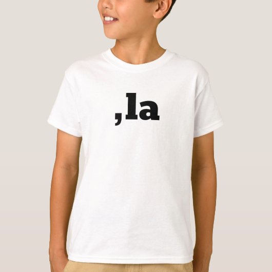 Comma La Kamala Harris - aangepast tekstontwerp T-shirt (Voorkant)