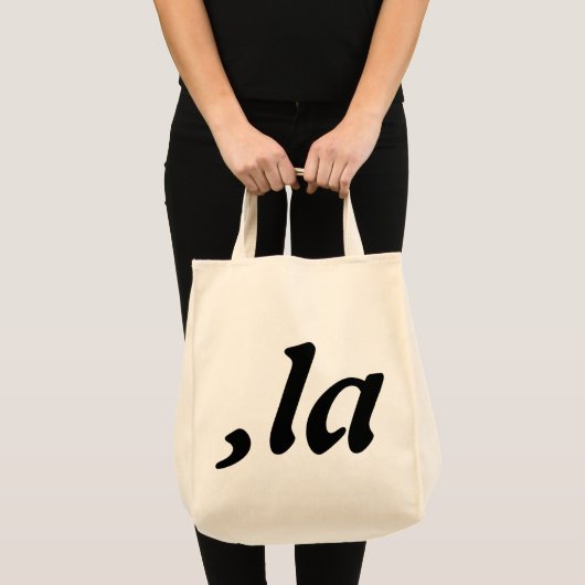 Comma La Kamala Harris - aangepast tekstontwerp Tote Bag (Voorkant (product))