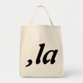 Comma La Kamala Harris - aangepast tekstontwerp Tote Bag (Voorkant)