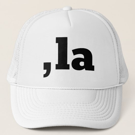 Comma La Kamala Harris - aangepast tekstontwerp Trucker Pet (Voorkant)