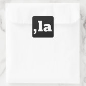 Comma La Kamala Harris - aangepast tekstontwerp Vierkante Sticker (Tas)