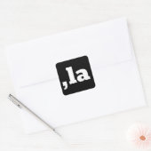 Comma La Kamala Harris - aangepast tekstontwerp Vierkante Sticker (Envelop)