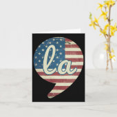 Comma La Kamala Harris Amerikaanse vlag Comma + La Kaart (Gele Bloem)