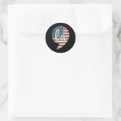Comma La Kamala Harris Amerikaanse vlag Comma + La Ronde Sticker (Tas)