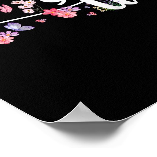 Comma La Kamala Harris  Bloemen Vrouwelijk Pre Poster (Hoek)