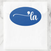 Comma La | Kamala Harris Blue Ovale Sticker (Tas)