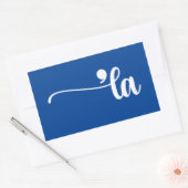 Comma La | Kamala Harris Blue Rechthoekige Sticker (Envelop)