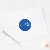 Comma La | Kamala Harris Blue Ronde Sticker (Envelop)