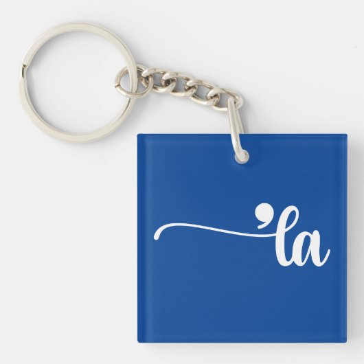 Comma La | Kamala Harris Blue Sleutelhanger (voorkant)