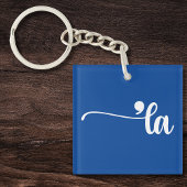 Comma La | Kamala Harris Blue Sleutelhanger