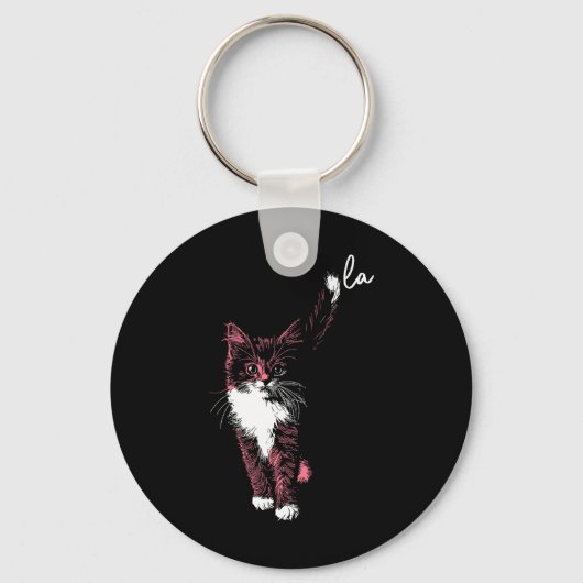 Comma La Kamala Harris Cat Kitten Schattige Schatt Sleutelhanger (Voorkant)