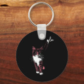 Comma La Kamala Harris Cat Kitten Schattige Schatt Sleutelhanger (Voorkant)