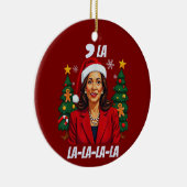 Comma La Kamala Harris Christmas Keramisch Ornament (Rechts)