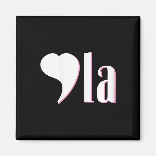 Comma La Kamala Harris Funny Democraat Support 202 Magneet (Voorkant)