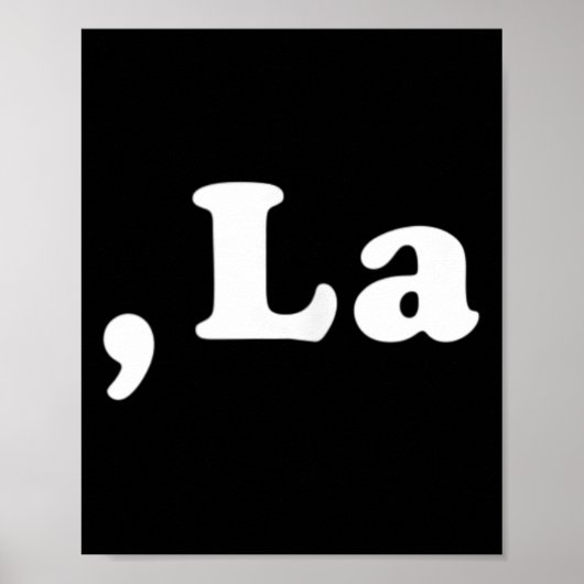 Comma La Kamala Harris Funny Democraat Support 202 Poster (Voorkant)