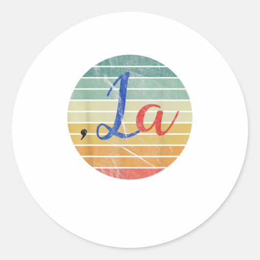 Comma La Kamala Harris Funny Election 2020 G Ronde Sticker (Voorkant)