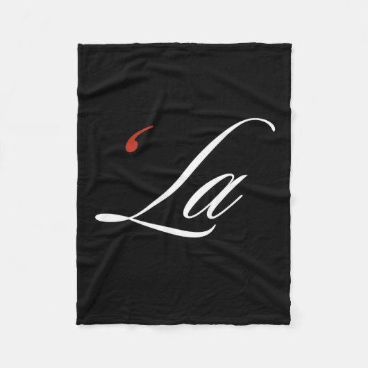 Comma La Kamala Harris Grappige interpunctie La El Fleece Deken (Voorkant)