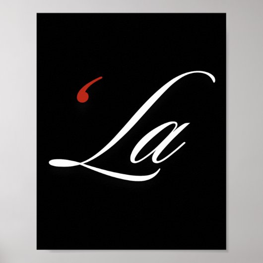 Comma La Kamala Harris Grappige interpunctie La El Poster (Voorkant)
