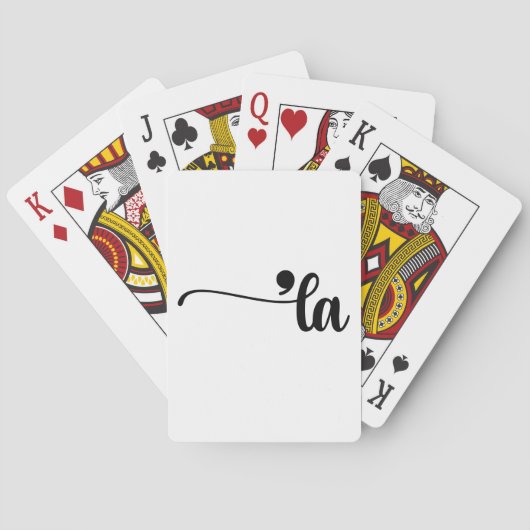 Comma La Kamala Harris Interpunctie La Verkiezing Pokerkaarten (Achterkant)