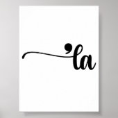 Comma La Kamala Harris Interpunctie La Verkiezing Poster (Voorkant)