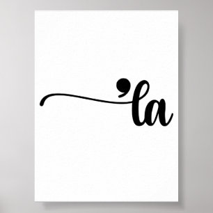 Comma La Kamala Harris Interpunctie La Verkiezing Poster