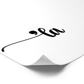 Comma La Kamala Harris Interpunctie La Verkiezing Poster (Hoek)